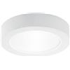 Luce Ambiente e Design PLAFONIERA GABRIEL TONDA BIANCA 2 LUCI ATTACCO E27 31,8X8,5CM IN GESSO VERNICIABILE E VETRO