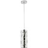 Luce Ambiente e Design LAMPADARIO A SOSPENSIONE BUTTERFLY CROMO 1 LUCE ATTACCO E27 10X10X100CM