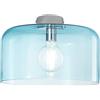 Luce Ambiente e Design PLAFONIERA GIBUS TRUCHESE 1 LUCE ATTACCO E27 35X35X23CM IN VETRO SOFFIATO