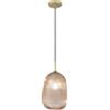 Luce Ambiente e Design LAMPADARIO A SOSPENSIONE DUKE AMBRA IN VETRO 1 LUCE ATTACCO E27 D21X200CM