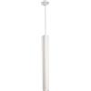 Luce Ambiente e Design LAMPADARIO A SOSPENSIONE FLUKE QUADRATA BIANCA 1 LUCE ATTACCO GU10 6X6X60CM