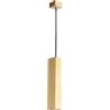 Luce Ambiente e Design LAMPADARIO A SOSPENSIONE FLUKE QUADRATA ORO 1 LUCE ATTACCO GU10 6X6X30CM
