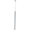 Luce Ambiente e Design LAMPADARIO A SOSPENSIONE FLUKE TONDA BIANCA 1 LUCE ATTACCO GU10 5,5X5,5X60CM