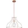 Luce Ambiente e Design LAMPADARIO A SOSPENSIONE FRIDA ORO ROSA E ROSSO 1 LUCE ATTACCO E27 50X50X120CM