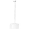 Luce Ambiente e Design LAMPADARIO A SOSPENSIONE GIBUS BIANCA 1 LUCE ATTACCO E27 30X30X150CM IN VETRO SOFFIATO