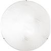 Luce Ambiente e Design PLAFONIERA KARDIO BIANCA 4 LUCI ATTACCO E27 50X50X13,5CM IN VETRO