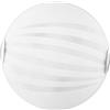 Luce Ambiente e Design PLAFONIERA KUNA BIANCA 3 LUCI ATTACCO E27 40X40X11CM IN VETRO