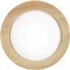 Luce Ambiente e Design PLAFONIERA LED ARKA BIANCA E LEGNO 23W 3300LM CCT 3000-4000-6500K 40X40X8,5CM