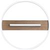 Luce Ambiente e Design PLAFONIERA LED AZIMUTH NERA E LEGNO 26W 3290LM 3000K 4000K 6500K CCT 40,5X5CM