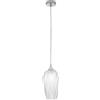 Luce Ambiente e Design LAMPADARIO A SOSPENSIONE MAJESTY TRASPARENTE IN VETRO 1 LUCE ATTACCO E27 16X120CM
