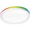 Luce Ambiente e Design PLAFONIERA LED MAKEUP TONDA BIANCA 35W 4050LM CCT 3000K 4000K 6500K + RGB 40X40X7CM