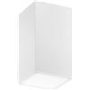 Luce Ambiente e Design PLAFONIERA LIVING BIANCA 1 LUCE ATTACCO E14 11X11X20CM IN GESSO VERNICIABILE