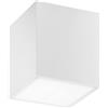 Luce Ambiente e Design PLAFONIERA LIVING BIANCA 1 LUCE ATTACCO E27 14X14X16CM IN GESSO VERNICIABILE