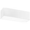 Luce Ambiente e Design PLAFONIERA LIVING BIANCA 4 LUCI ATTACCO E14 36X12X13CM IN GESSO VERNICIABILE