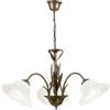 Luce Ambiente e Design LAMPADARIO BYRON RUGGINE 3 LUCI ATTACCO E27 64X100CM IN METALLO DECORATO A MANO