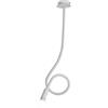 Luce Ambiente e Design PLAFONIERA LOVER BIANCA 1 LUCE ATTACCO E14 10X10X100CM IN METALLO E SILICONE FLESSIBILE