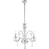 Luce Ambiente e Design LAMPADARIO CRISTALLO TRASPARENTE 3 LUCI ATTACCO E14 66X135CM