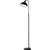 Luce Ambiente e Design PIANTANA CHARLESTON IN METALLO NERA 1 LUCE ATTACCO E27 25X40X165CM