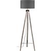 Luce Ambiente e Design PIANTANA GALLERY IN LEGNO E TESSUTO 1 LUCE ATTACCO E27 51X156CM