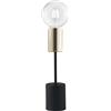 Luce Ambiente e Design LUME AXON NERO E ORO 1 LUCE ATTACCO E27 7,5X7,5X30CM