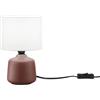 Luce Ambiente e Design LUME BURANO IN CERAMICA ROSSO 1 LUCE ATTACCO E14 MISURA TOTALE D14XH22CM