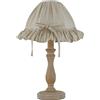 Luce Ambiente e Design LUME CHERRY SABBIA CON LEGNO 1 LUCE ATTACCO E14 22X41CM