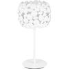 Luce Ambiente e Design LUME GRANDE DIONISO BIANCO 1 LUCE ATTACCO E27 30X30X51CM IN METALLO