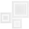Luce Ambiente e Design PLAFONIERA ALBERS BIANCA IN METALLO 40W CCT 3000 E 4000 E 6500K 5500LM 50X48.5X4.5CM