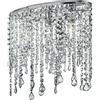 Luce Ambiente e Design PLAFONIERA BREEZE CROMO E CRISTALLI K9 3 LUCI ATTACCO E14 40X15,5X36CM