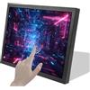 VSDISPLAY Monitor LCD industriale da 15 pollici 1024x768 4:3 1000 nit IPS con sensore touch resistivo, porta video H/D VGA DVI, fori di montaggio da 75 mm/100 mm