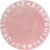 Lahome ABC - Tappeto rotondo per bambini, diametro 3 m, motivo: alfabeto, antiscivolo, collezione Soft Playtime, per camera da letto, sala giochi (3 m di diametro, rosa)