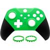 Hzxkqmil Guscio di Ricambio Custodia Anteriore Scocca Frontalino Piastre di Copertura Accessori per Xbox Controller Elite Series 2, Anelli per Joystick Inclusi, Verde