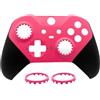 Hzxkqmil Guscio di Ricambio Custodia Anteriore Scocca Frontalino Piastre di Copertura Accessori per Xbox Controller Elite Series 2, Anelli per Joystick Inclusi, Rosa Rossa