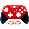 Hzxkqmil Guscio di Ricambio Custodia Anteriore Scocca Frontalino Piastre di Copertura Accessori per Xbox Controller Elite Series 2, Anelli per Joystick Inclusi, Rosso