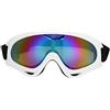 Shanrya Occhiali da Sci, Occhiali da Sci Antivento per Bambini PC, Occhiali da Snowboard e Moto, Occhiali da Ciclismo Leggeri, Ampia Vista, Unisex per Sport All'Aria(Pellicola a colori con cornice bianca)