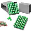 ARCPNRT Set di Timbri per Argilla, 2 Scatole Set di Timbri in Ceramica, 74 Timbro con Lettere Maiuscole e Minuscole, Strumenti per Argilla, Stencil Lettere Timbro, per Artigianato, Progetti Fai da te