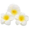 Medigy, 100 fiori di plumeria artificiali di dimensioni 6,1 cm, in schiuma frangipani, fiore finti per decorazioni di feste nuziali, White, 6 cm
