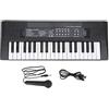 Eujgoov 37 tasti tastiera elettrica BF-3738 tastiera musicale portatile strumento musicale educativo con microfono