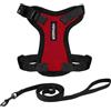 Best Pet Supplies Voyager - Set combinato di guinzaglio regolabile con lucchetto a passo in chiusura, con manico in neoprene, 1,5 m, supporta gatti di razza piccola, media e grande, colore: