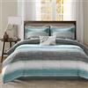 Madison Park Set di lenzuola in cotone e piumino, colore: Aqua, Twin