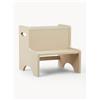 Nofred Sgabello in legno Graffiti - Beige