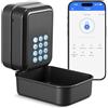 PAIRIER Cassaforte per chiavi da esterno con serratura elettronica Bluetooth, controllo tramite app e codice PIN, cassaforte per chiavi eKey da parete Share per Airbnb, agenzie immobiliari e uffici