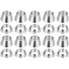 PATIKIL 6mm OD Tubo in Acciaio Inossidabile 304 Manicotto Raccordo Tubo a Compressione, 10pz Ring a Doppia Ferrula per Raccordi Tubi Kit Assortito, Argento