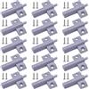 Jicyor 30PCS grigio Ammortizzatore per Porta+60PCS 14*4mm Vites per Porta Armadio Cassetto Paraurti Bagno Ufficio Scuola