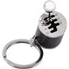 JULYKAI Modello di pezzo Automatico, Portachiavi Giocattolo Portachiavi Cambio Velocità, Gadget, Portachiavi Portachiavi da Collezionare Regalo per Borse /(Black)