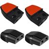 ANDSHUAI 4 Pezzi Fischietti di cervo per veicoli,Deer Fischietti per Auto,Car Accessories,Fischietto di Allarme Animale,per Auto, Camion, Moto,Proteggere i Veicoli(Nero)