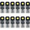 AGLINT T10 W5W LED CANBUS Sensa Errore Lampadine 12V 194 168 2825 Cuneo Tipo Luci Dell'automobile Bulb 6000K 2SMD La Luce Interna Dell'auto Targa Lampade Luci Posizione LED Bianco (12 Pezzi)