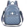 FUNSEED Mini zaino da donna in pelle PU carino casual Daypack, Blu, Small, Carino