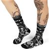 American Socks | Calze Hella Hot | Lungo Medio-Alto, 2 Taglie | Progettate a Barcellona | Composizione 67% Coolmax | Uomo o Donna | Calze Mezza Canna, Nero , Large-X-Large