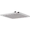 Lineabeta Soffione doccia quadro 25x25cm spessorato 7mm Supioni acciaio lucido